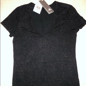 Black Adidas V-neck T-shirt